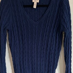 St John’s Bay Blue V-Neck Sweater